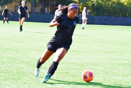 Makaelah Murray playing soccer