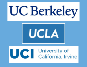 UC Berkeley, UCLA and UC Irvine logos